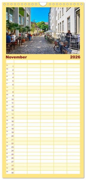 Produktbild: Familienplaner 2026 - Freiburg - Die entspannte Stadt im Breisgau mit 5 Spalten (Wandkalender, 21 x 45 cm) CALVENDO