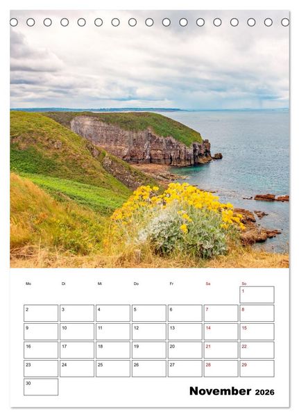 Produktbild: Malerische Bretagne - Reiseplaner (Tischkalender 2026 DIN A5 hoch), CALVENDO Monatskalender