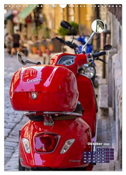 Produktbild: Die Liebe zur Vespa (Wandkalender 2026 DIN A3 hoch), CALVENDO Monatskalender