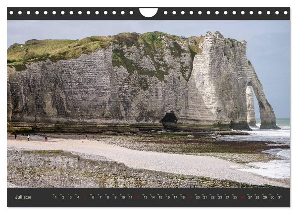 Produktbild: Normandie - Raue K&uuml;ste und malerische Hafenst&auml;dte (Wandkalender 2026 DIN A4 quer), CALVENDO Monatskalender