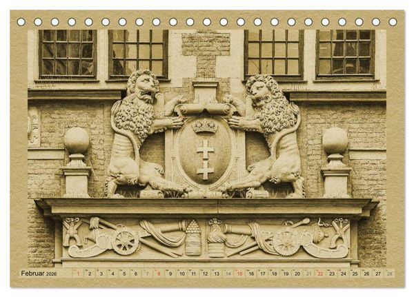 Produktbild: Danzig &ndash; Ein Kalender im Zeitungsstil (Tischkalender 2026 DIN A5 quer), CALVENDO Monatskalender