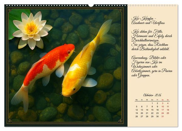 Produktbild: Feng Shui - Symbole f&uuml;r die Harmonie des Qi (Wandkalender 2026 DIN A2 quer), CALVENDO Monatskalender