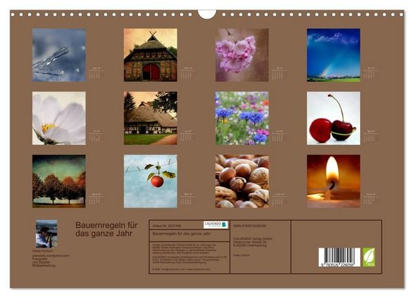 Produktbild: Bauernregeln f&uuml;r das ganze Jahr (Wandkalender 2026 DIN A3 quer), CALVENDO Monatskalender