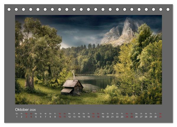 Produktbild: Vom Zauber der Einsamkeit (Tischkalender 2026 DIN A5 quer), CALVENDO Monatskalender
