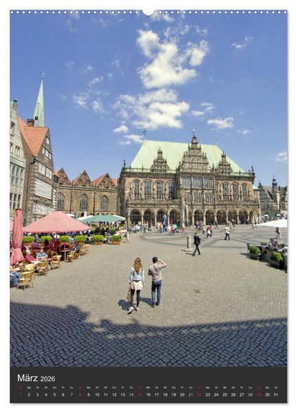 Produktbild: Highlights in Bremen (hochwertiger Premium Wandkalender 2026 DIN A2 hoch), Kunstdruck in Hochglanz