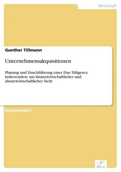 Produktbild: Unternehmensakquisitionen