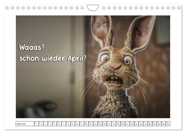 Produktbild: Humorvoll durch das Jahr (Wandkalender 2026 DIN A4 quer), CALVENDO Monatskalender