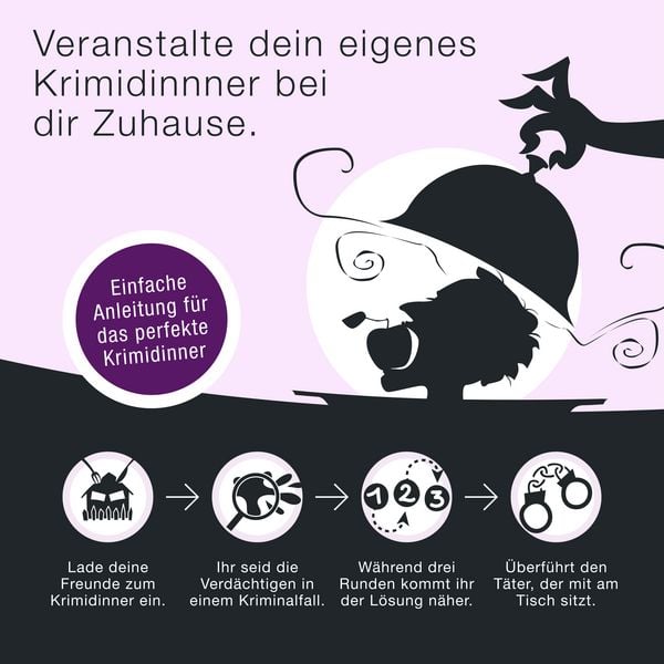 Produktbild: Culinario Mortale - F&ouml;rdern, feiern, feuern - Krimidinner f&uuml;r Zuhause f&uuml;r 6-8 Pe