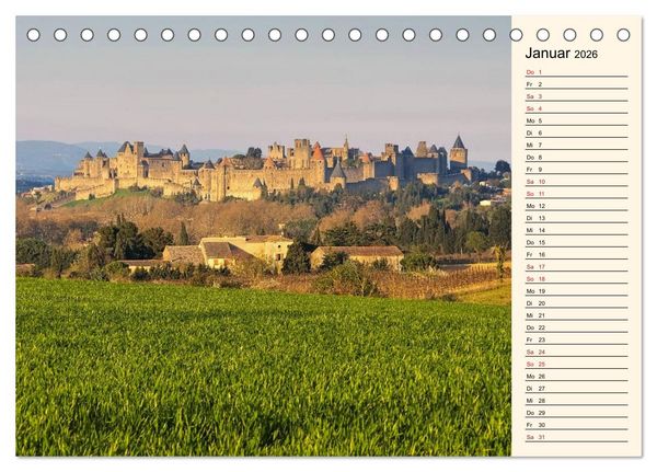 Produktbild: Katharerburgen - Entdeckungen im Pays Cathare (Tischkalender 2026 DIN A5 quer), CALVENDO Monatskalender