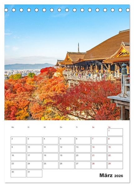 Produktbild: Schreine und Tempel - Heiligt&uuml;mern in Japan (Tischkalender 2026 DIN A5 hoch), CALVENDO Monatskalender