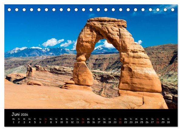 Produktbild: Traumlandschaften im Westen der USA (Tischkalender 2026 DIN A5 quer), CALVENDO Monatskalender