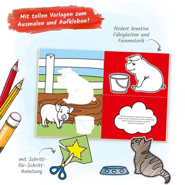 Produktbild: Tr&ouml;tsch Bastelbuch Bauernhof Bastelei
