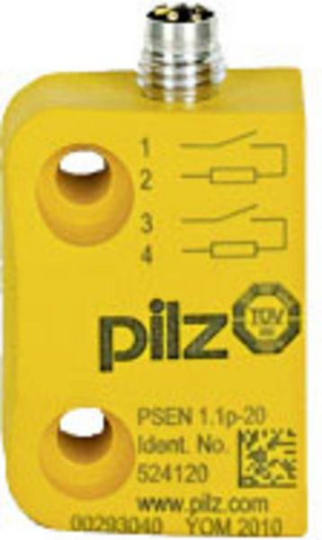 PILZ 524120 PSEN 1.1p-20/8mm/ 1 switch Magnetischer Sicherheitsschalter 24 V/DC IP65, IP67 1 St.
