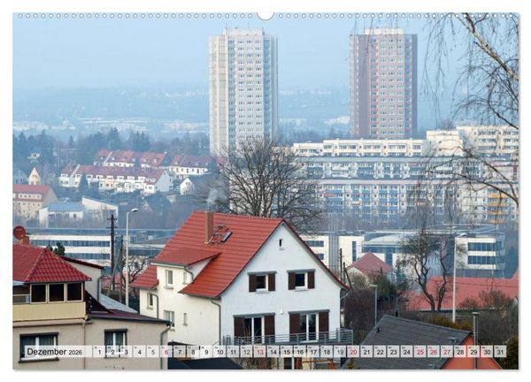 Produktbild: Architektur-Charme der DDR (Erfurt) (hochwertiger Premium Wandkalender 2026 DIN A2 quer), Kunstdruck in Hochglanz
