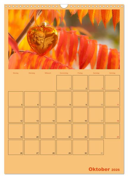 Produktbild: Monatsplaber f&uuml;r flei&szlig;ige Engel (Wandkalender 2026 DIN A3 hoch), CALVENDO Monatskalender