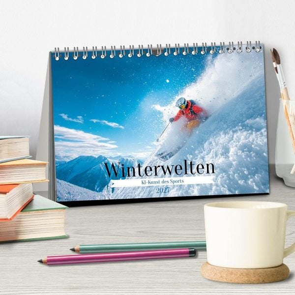 Produktbild: Winterwelten (Tischkalender 2027 DIN A5 quer), CALVENDO Monatskalender