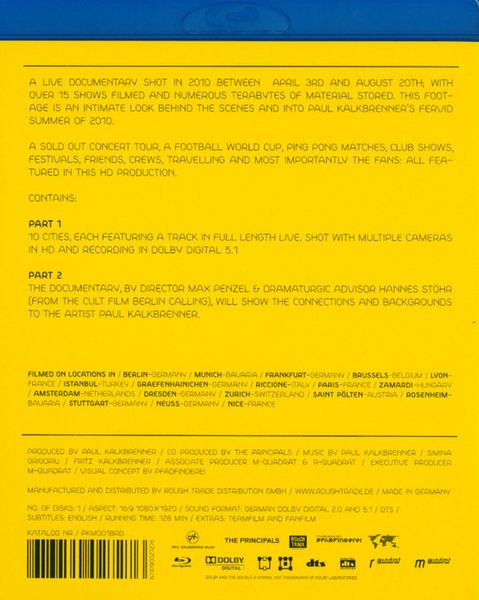 Produktbild: Paul Kalkbrenner 2010 - A Live Documentary