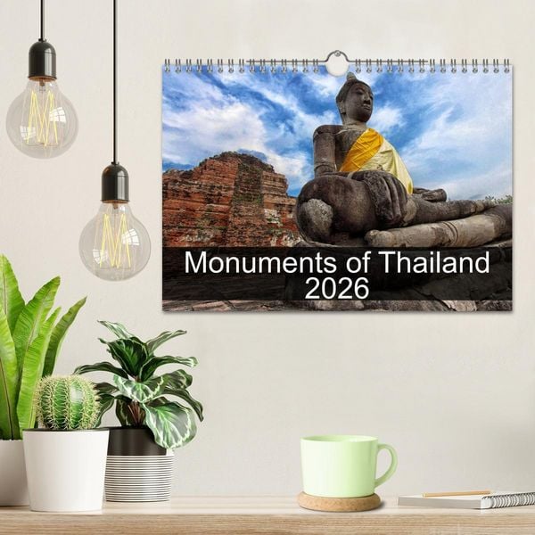 Produktbild: Monuments of Thailand 2026 (Wall Calendar 2026 DIN A4 landscape), CALVENDO 12 Month Wall Calendar