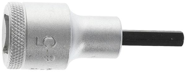 Produktbild: Steckschl&uuml;sseleinsatz IN 19 1/2 Zoll Innen-6-kant SW 5mm L.60mm GEDORE