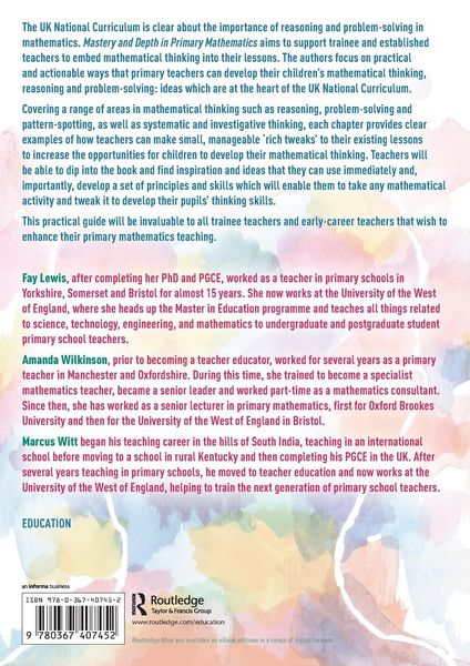 Produktbild: Mastery and Depth in Primary Mathematics