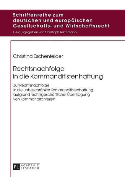 Produktbild: Rechtsnachfolge in die Kommanditistenhaftung