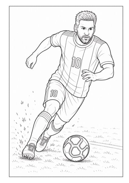 Produktbild: WM 2026 Fu&szlig;ball Malbuch f&uuml;r Kinder ab 6 Jahren mit 70 authentischen Spielerzeichnungen