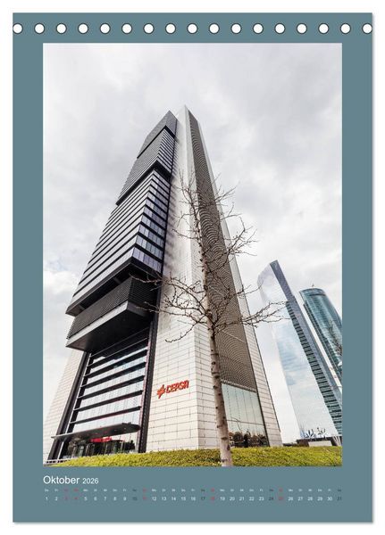 Produktbild: High-Tech-Architektur (Tischkalender 2026 DIN A5 hoch), CALVENDO Monatskalender