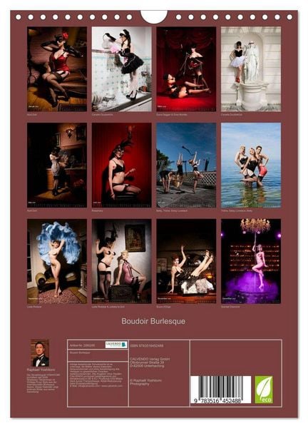 Produktbild: Boudoir Burlesque (Wandkalender 2026 DIN A4 hoch), CALVENDO Monatskalender