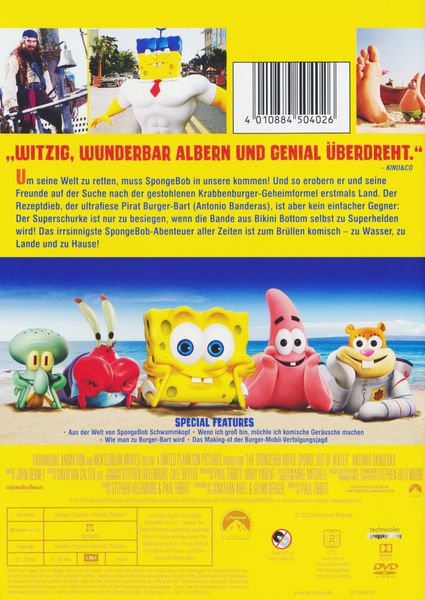 Produktbild: SpongeBob Schwammkopf - Schwamm aus dem Wasser