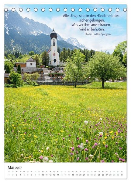 Produktbild: Christliche Natur-Poster (Tischkalender 2027 DIN A5 hoch), CALVENDO Monatskalender