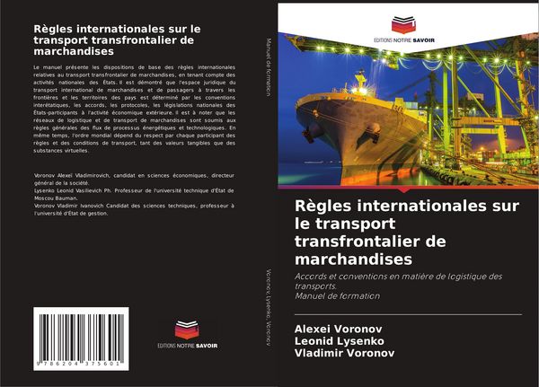 Produktbild: R&egrave;gles internationales sur le transport transfrontalier de marchandises