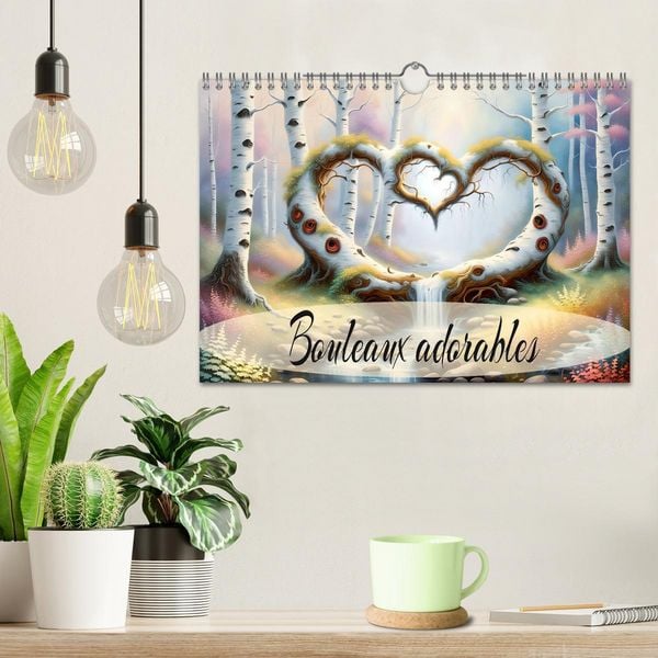 Produktbild: Bouleaux adorables (Calendrier mural 2026 DIN A4 vertical), CALVENDO calendrier mensuel