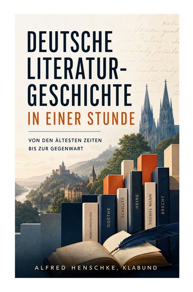Produktbild: Deutsche Literaturgeschichte in einer Stunde - Von den &auml;ltesten Zeiten bis zur Gegenwart