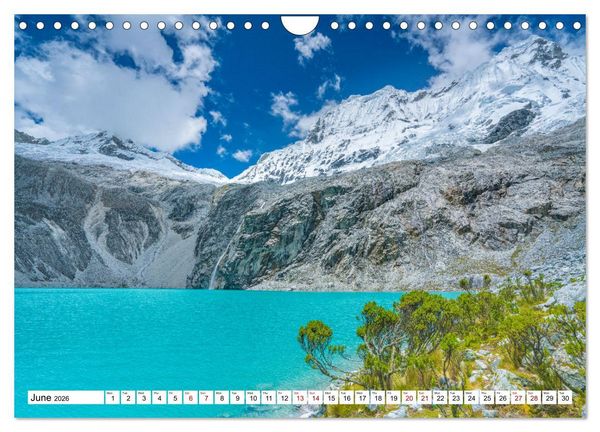 Produktbild: Peru Paradise in the Andes (Wall Calendar 2026 DIN A4 landscape), CALVENDO 12 Month Wall Calendar