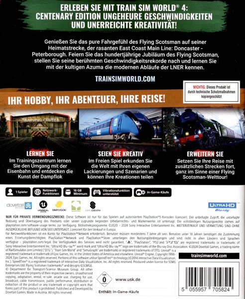 Produktbild: Train Sim World 4 - Flying Scotsman (Centenary Edition)