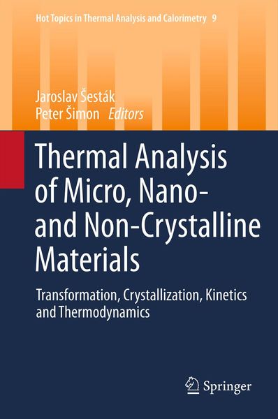 Produktbild: Thermal analysis of Micro, Nano- and Non-Crystalline Materials