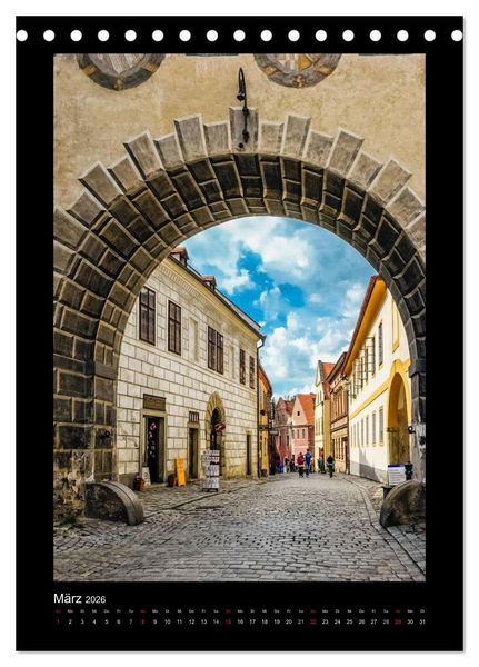 Produktbild: Cesky Krumlov Krumau (Tischkalender 2026 DIN A5 hoch), CALVENDO Monatskalender