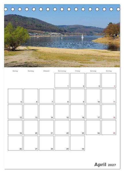 Produktbild: Hessens sch&ouml;nster See - Der Edersee (Tischkalender 2027 DIN A5 hoch), CALVENDO Monatskalender