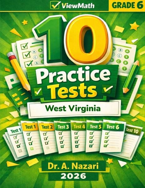 Produktbild: 10 West Virginia WVGSA Grade 6 Math Practice Tests