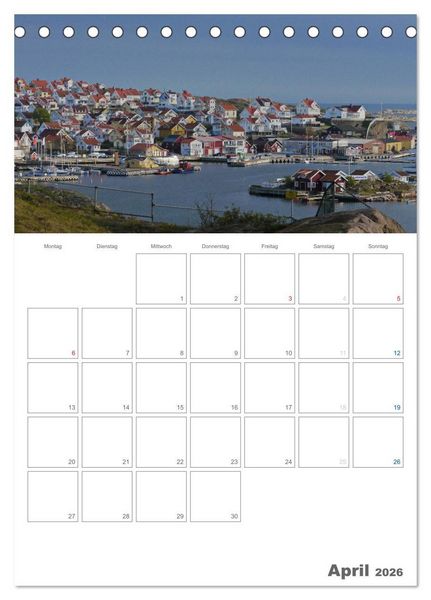 Produktbild: Typisch Schwedisch Bohusl&auml;n (Tischkalender 2026 DIN A5 hoch), CALVENDO Monatskalender