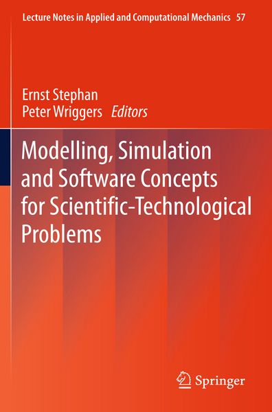 Produktbild: Modelling, Simulation and Software Concepts for Scientific-Technological Problems