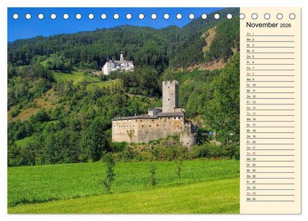 Produktbild: Burgen in Italien (Tischkalender 2026 DIN A5 quer), CALVENDO Monatskalender