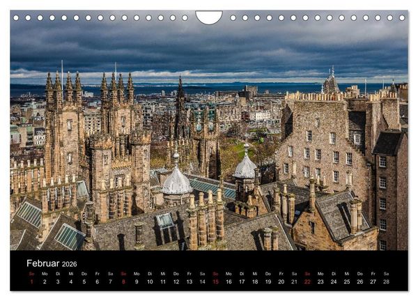 Produktbild: EDINBURGH. Blick. Licht. Wetter. (Wandkalender 2026 DIN A4 quer), CALVENDO Monatskalender