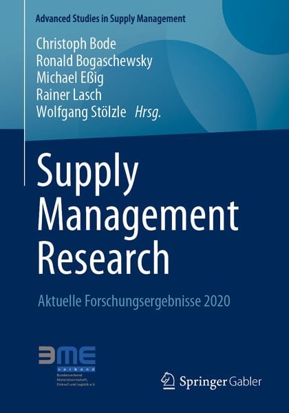 Supply Management Research, Taschenbuch von , Springer Fachmedien Wiesbaden GmbH, 9783658318970