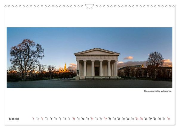 Produktbild: Wien Panoramen (Wandkalender 2026 DIN A3 quer), CALVENDO Monatskalender