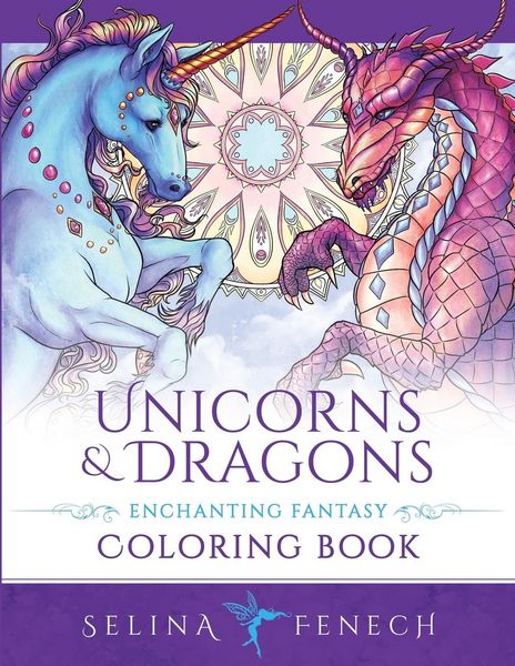 Produktbild: Unicorns and Dragons - Enchanting Fantasy Coloring Book