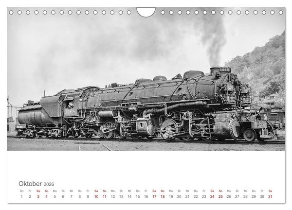 Produktbild: US-Dampflokomotiven (Wandkalender 2026 DIN A4 quer), CALVENDO Monatskalender
