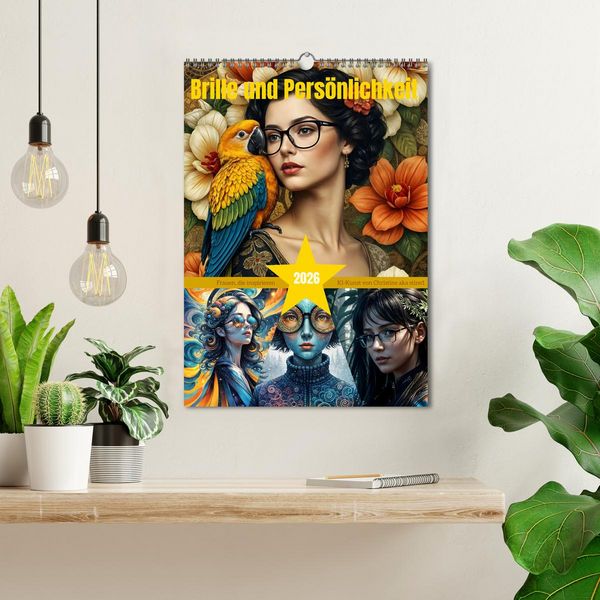 Produktbild: Brille und Pers&ouml;nlichkeit (Wandkalender 2026 DIN A3 hoch), CALVENDO Monatskalender