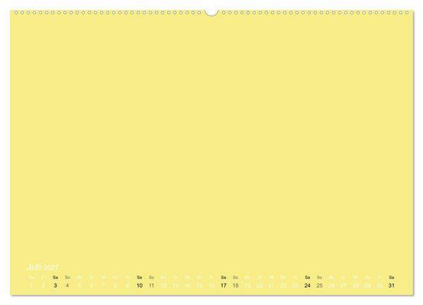Produktbild: Bastelkalender - Gelb (Wandkalender 2027 DIN A2 quer), CALVENDO Monatskalender