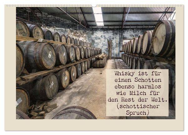 'Weise WhiskyWorte (hochwertiger Premium Wandkalender 2024 DIN A2 quer